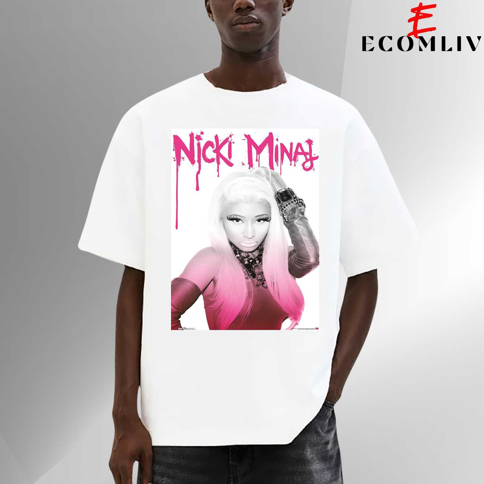 Nicki Minaj Graphic T Shirt, Rap Queen Urban Hip Hop Tee, Artistic Streetwear Shirt For Fans